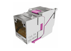 Multimedia Connect Keystone Jack BC CAT6A shielded toolless