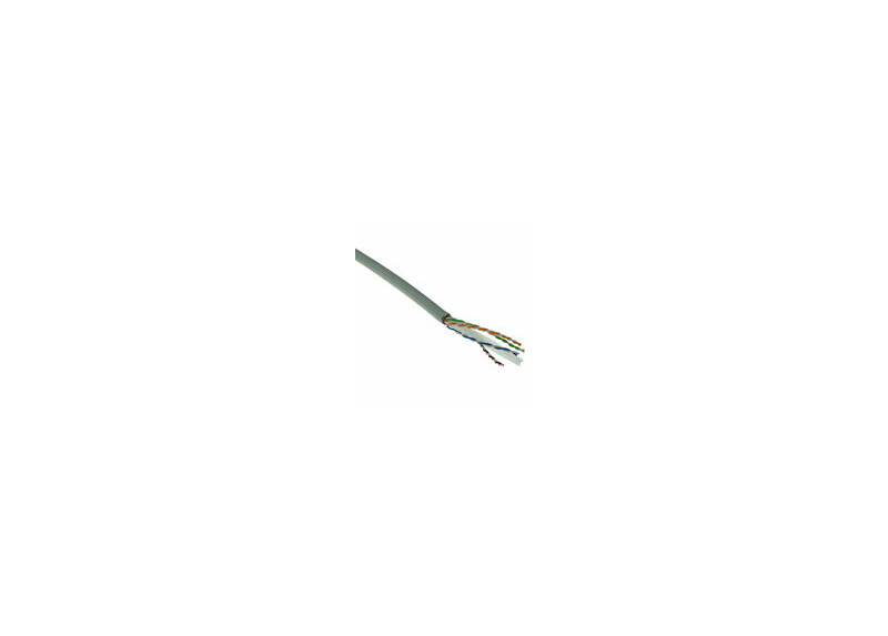 ACT Cat 6 F/UTP massieve installatiekabel, PVC, CPR euroklasse ECA, 24AWG, Grijs 500 meter