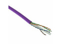 ACT Cat 6 F/UTP massieve installatiekabel, LSZH, CPR euroklasse ECA, 24AWG, violet 500 meter