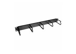 ACT Kabelmanagementpaneel met 5 metalen D-ringen 19" 1HE