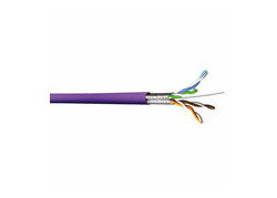 Multimedia Connect CAT 6A F/FTP LSZH massief 305 m paars