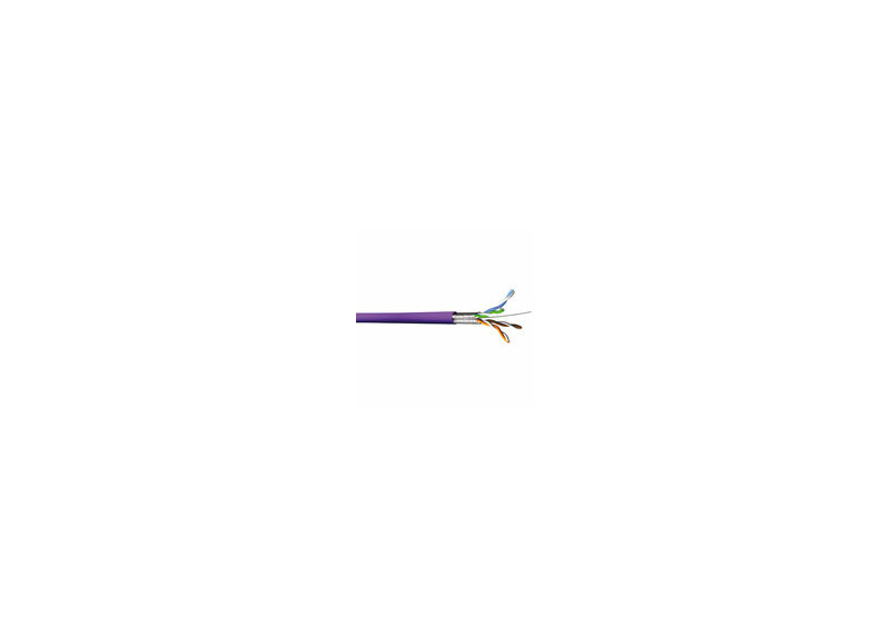 Multimedia Connect CAT 6A F/FTP LSZH massief 305 m paars