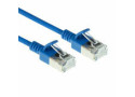 ACT Blauwe 2 meter LSZH U/FTP CAT6A datacenter slimline patchkabel snagless met RJ45 connectoren