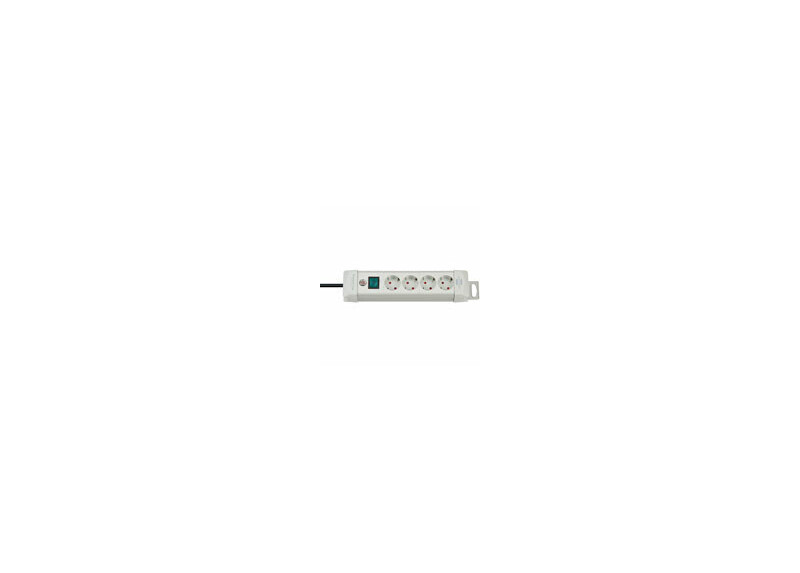 Brennenstuhl Stekkerdoos, 4 sockets, 1.8m, grijs, met schakelaar