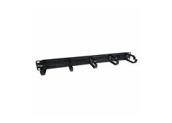 ACT Kabelmanagementpaneel met 5 draaibare D-ringen en borstel 19" 1HE