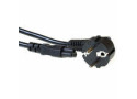 ACT Netsnoer Schuko CEE 7/7 male (haaks) - C5 IEC 60320 zwart 1,5 m