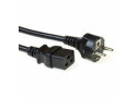 ACT Netsnoer Schuko CEE 7/7 male (recht) - C19 IEC 60320 zwart 2 m
