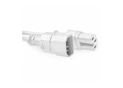 ACT Netsnoer C14 - C15 wit 0,6 m