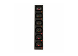 ACT C13 IEC Lock Net Entree (6x uitgang) - zwart, PA135015BK6