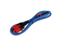 ACT Netsnoer C13 IEC Lock+ - C14 IEC Lock Dual Locking blauw 1,5 m, PC3620