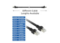 ACT Zwart 10 meter S/FTP CAT7 PUR flex patchkabel snagless met RJ45 connectoren (CAT6A compliant)
