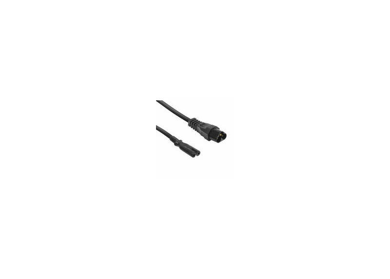 ACT Netsnoer C6 - C7 zwart 0,2 m