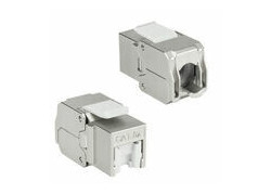ACT Keystone Jack RJ45 CAT6A Shielded toolless met shutter
