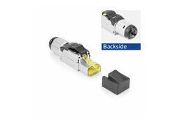 ACT Field termination plug RJ45 CAT6A shielded, toolless, 4PPoE 100W