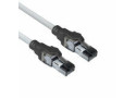 ACT Grijze 1 meter S/FTP CAT6A IDC 4PPoE / PoE++ 100W LSZH patchkabel snagless met RJ45 connectoren, ACT Powerpatch