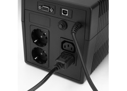 ACT Netsnoer C14 - C15 (haaks rechts) IEC60320 zwart 1,2 m