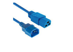 ACT Netsnoer C14 - C21 IEC60320 blauw 1 m