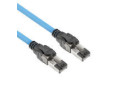 ACT Blauw 60 meter S/FTP CAT6A B2ca PoE++ 100W solid prefab installatiekabel, RJ45 male – male