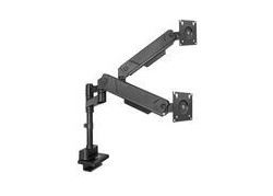 ACT Monitorarm 34" office solid pro, gasveer, paalbevestiging, 2 schermen