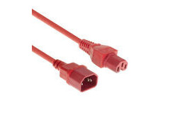 ACT Netsnoer C14 - C15 rood 2,5 m
