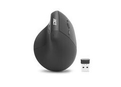 ACT Ergonomische draadloze muis 1600 DPI met verticale grip, gemaakt van gerecyclede materialen