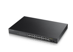 Zyxel GS1900-24HP | Managed Switch | 24 Poorten | Gigabit Ethernet | PoE | 1U | Zwart