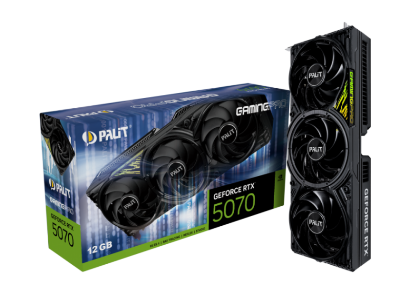 Palit GeForce RTX 5070 GamingPro | 12GB GDDR7 | DLSS 4 | Videokaart | Nvidia GPU