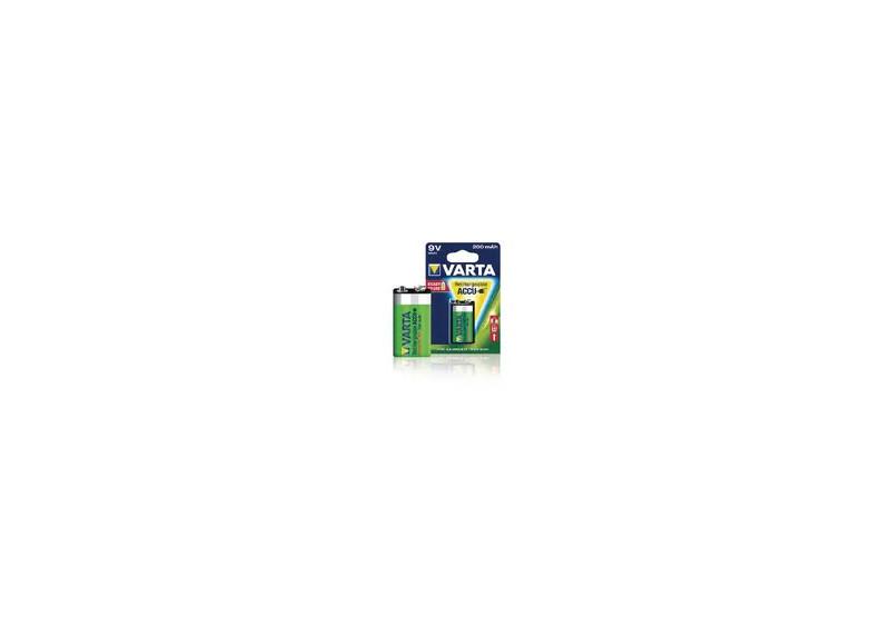 9V Varta 200mAh NiMH 1 stuk blisterverpakking