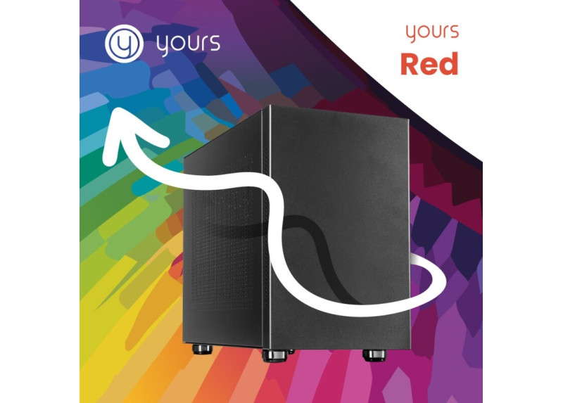 YOURS RED | Intel Core i5-12500 | 16 GB RAM | 1 TB SSD | HDMI | Windows 11 Pro