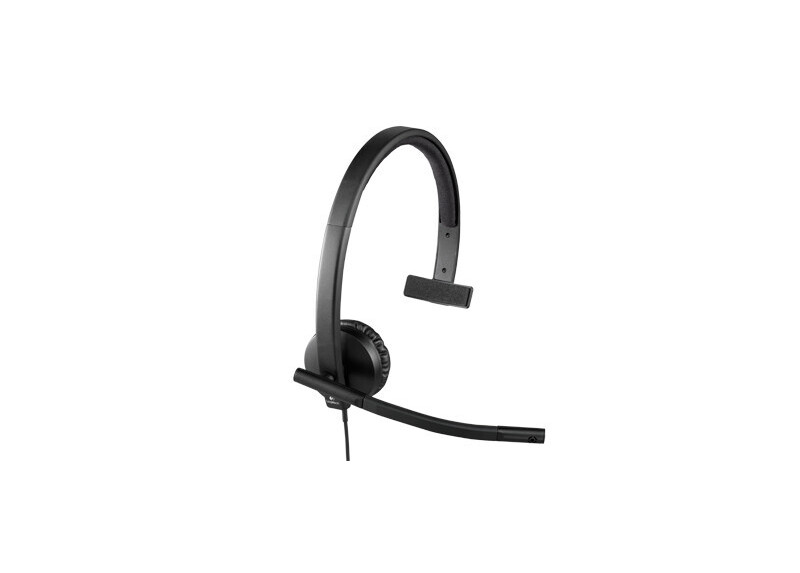 Logitech H570e | Bedrade On-ear Mono Headset | USB-A | Zwart
