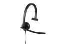 Logitech H570e | Bedrade On-ear Mono Headset | USB-A | Zwart