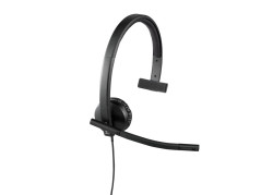 Logitech H570e | Bedrade On-ear Mono Headset | USB-A | Zwart