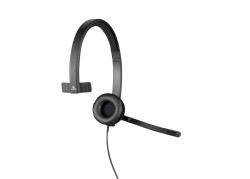 Logitech H570e | Bedrade On-ear Mono Headset | USB-A | Zwart