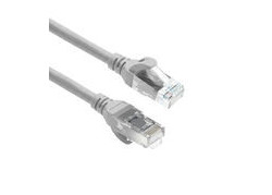 ACT Grijze 7 meter TPE U/UTP CAT6A ultra-flex patchkabel snagless met RJ45 connectoren