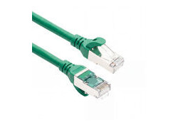 ACT Groen 0,5 meter TPE S/FTP CAT6A ultra-flex patchkabel snagless met RJ45 connectoren