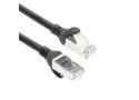 ACT Zwart 1 meter TPE S/FTP CAT6A ultra-flex patchkabel snagless met RJ45 connectoren