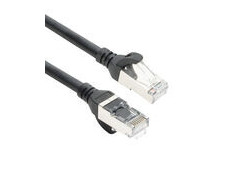 ACT Zwart 5 meter TPE S/FTP CAT6A ultra-flex patchkabel snagless met RJ45 connectoren