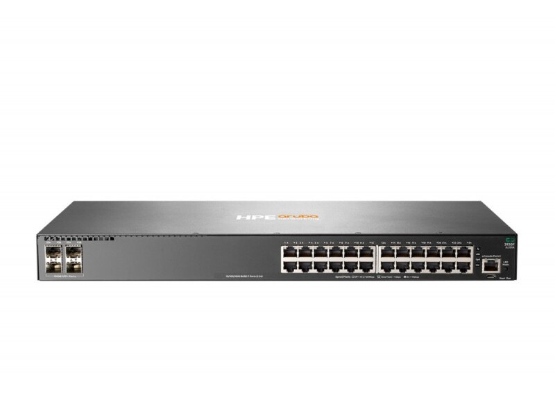 HPE Aruba 2930F-24G | 24× Gigabit Ethernet | 4× SFP+ 10GbE | Managed Switch | Refurbished