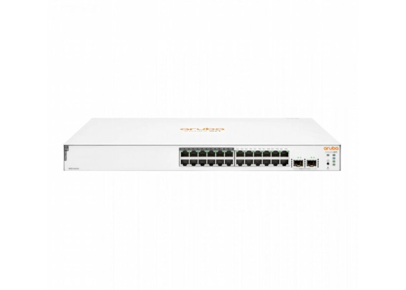 HPE Aruba Instant On 1830-24G | 24× Gigabit Ethernet | 12× PoE+ | 2× SFP | 195 W | Smart Managed Switch | Refurbished