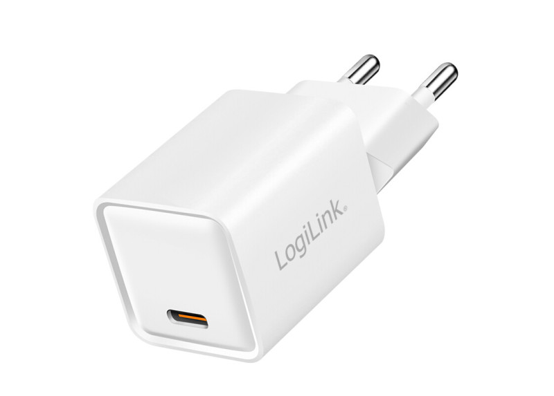 Lader 230V 1xUSB-C 20W LogiLink Wit