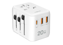 LogiLink Universele Reisadapter 1xUSB-C 20W+2xUSB-A 18W