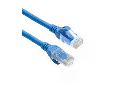 ACT Blauwe 2 meter TPE U/UTP CAT6A ultra-flex patchkabel snagless met RJ45 connectoren