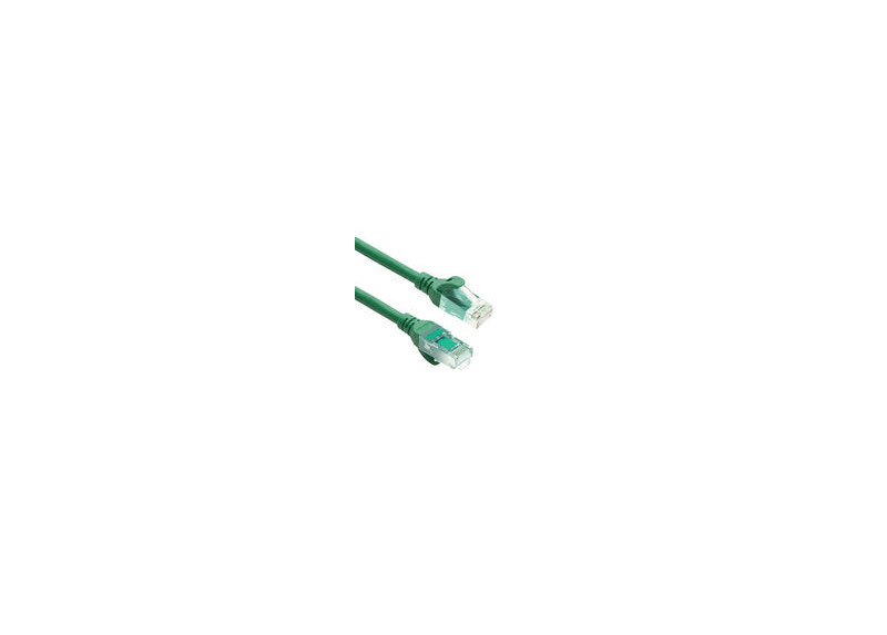 ACT Groene 2 meter TPE U/UTP CAT6A ultra-flex patchkabel snagless met RJ45 connectoren