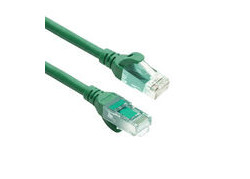 ACT Groene 3 meter TPE U/UTP CAT6A ultra-flex patchkabel snagless met RJ45 connectoren