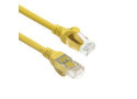ACT Gele 1 meter TPE U/UTP CAT6A ultra-flex patchkabel snagless met RJ45 connectoren