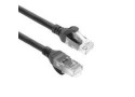 ACT Zwarte 1 meter TPE U/UTP CAT6A ultra-flex patchkabel snagless met RJ45 connectoren