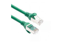 ACT Groen 5 meter TPE S/FTP CAT6A ultra-flex patchkabel snagless met RJ45 connectoren