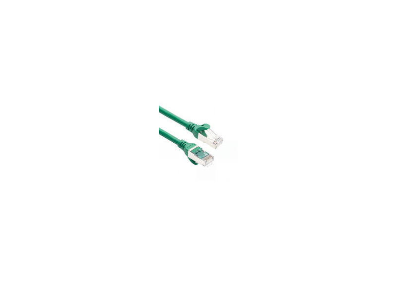 ACT Groen 5 meter TPE S/FTP CAT6A ultra-flex patchkabel snagless met RJ45 connectoren