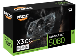INNO3D GeForce RTX 5080 X3 OC | 16GB GDDR7 | 4K Gaming & AI | Videokaart | NVIDIA