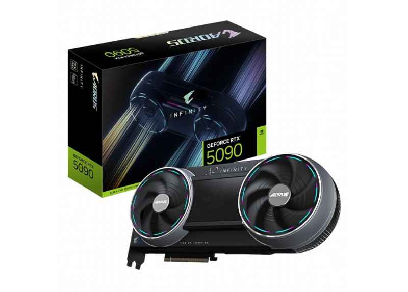 GIGABYTE AORUS GeForce RTX 5090 INFINITY | 32GB GDDR7 | 4K Gaming & AI | Videokaart